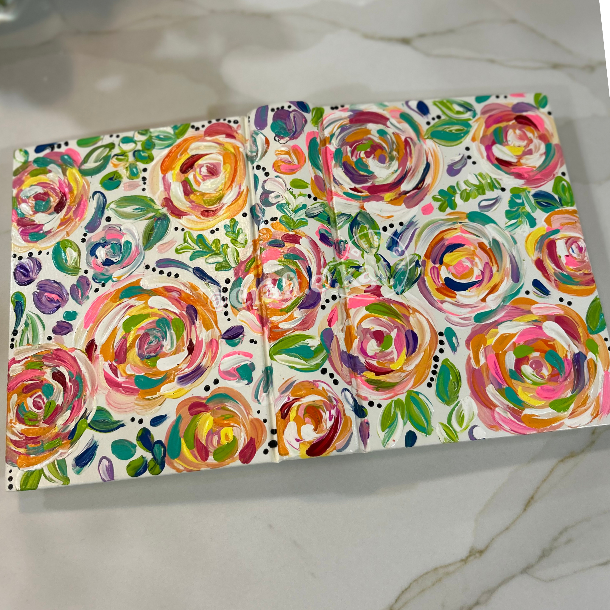 Multi-Colored Painted Bible