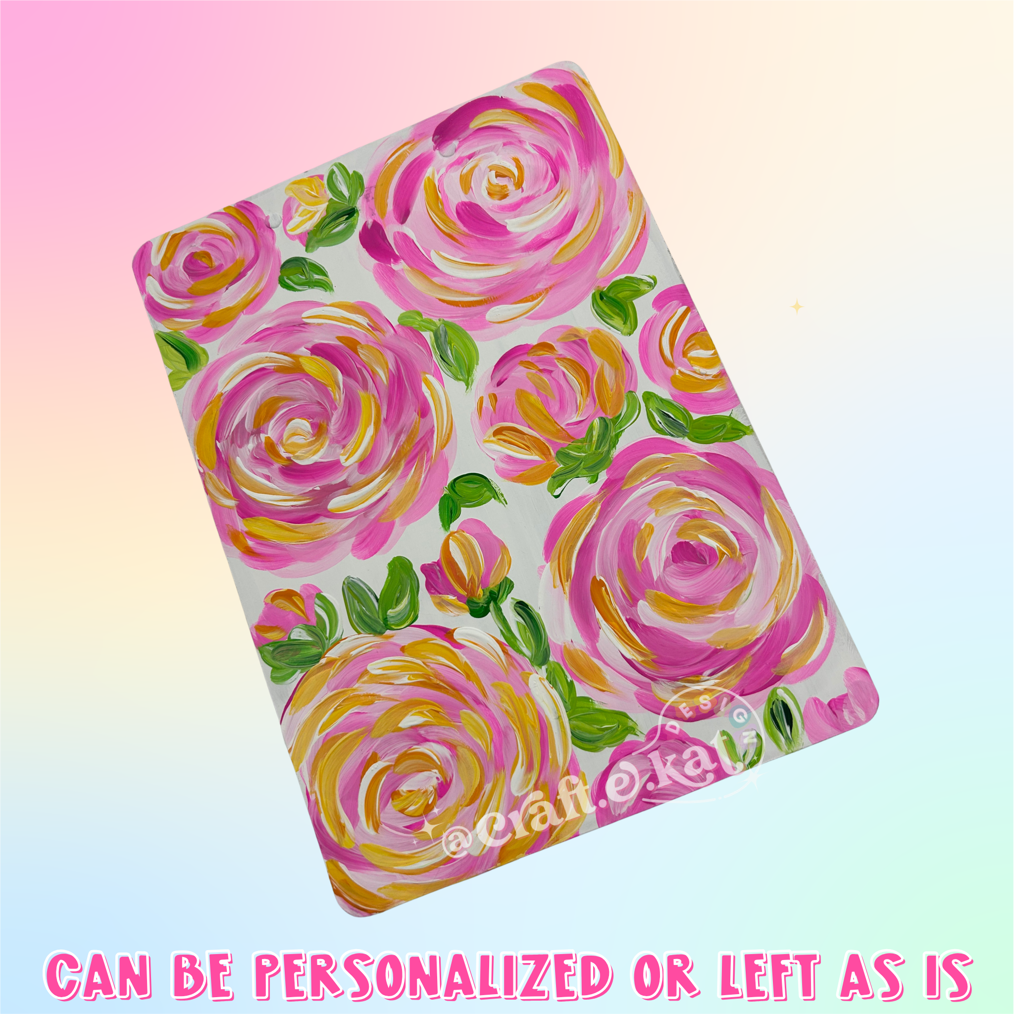 Pink/Orange Rose Doodle