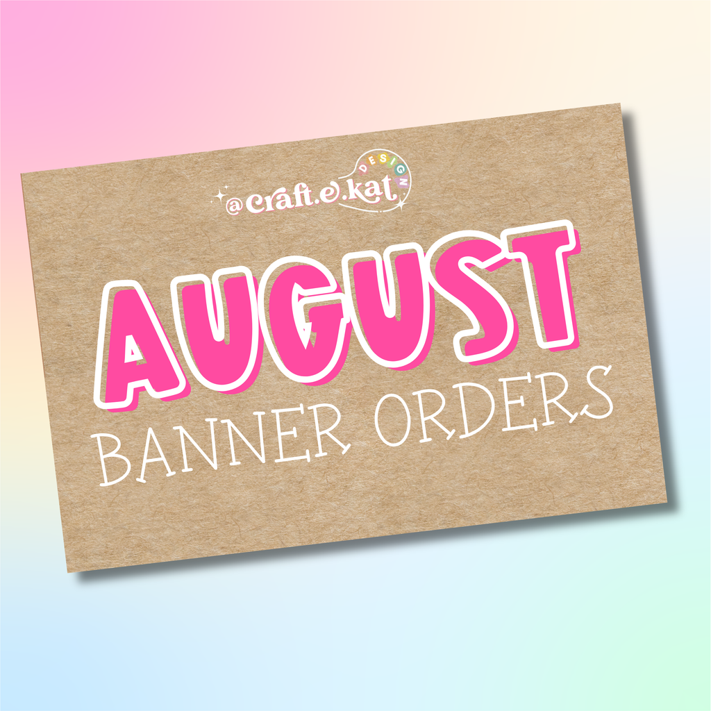 August - Custom Hand-Painted Banner