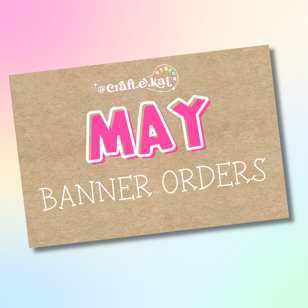 May- Custom Hand-Painted Banner