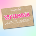 September- Custom Hand-Painted Banner