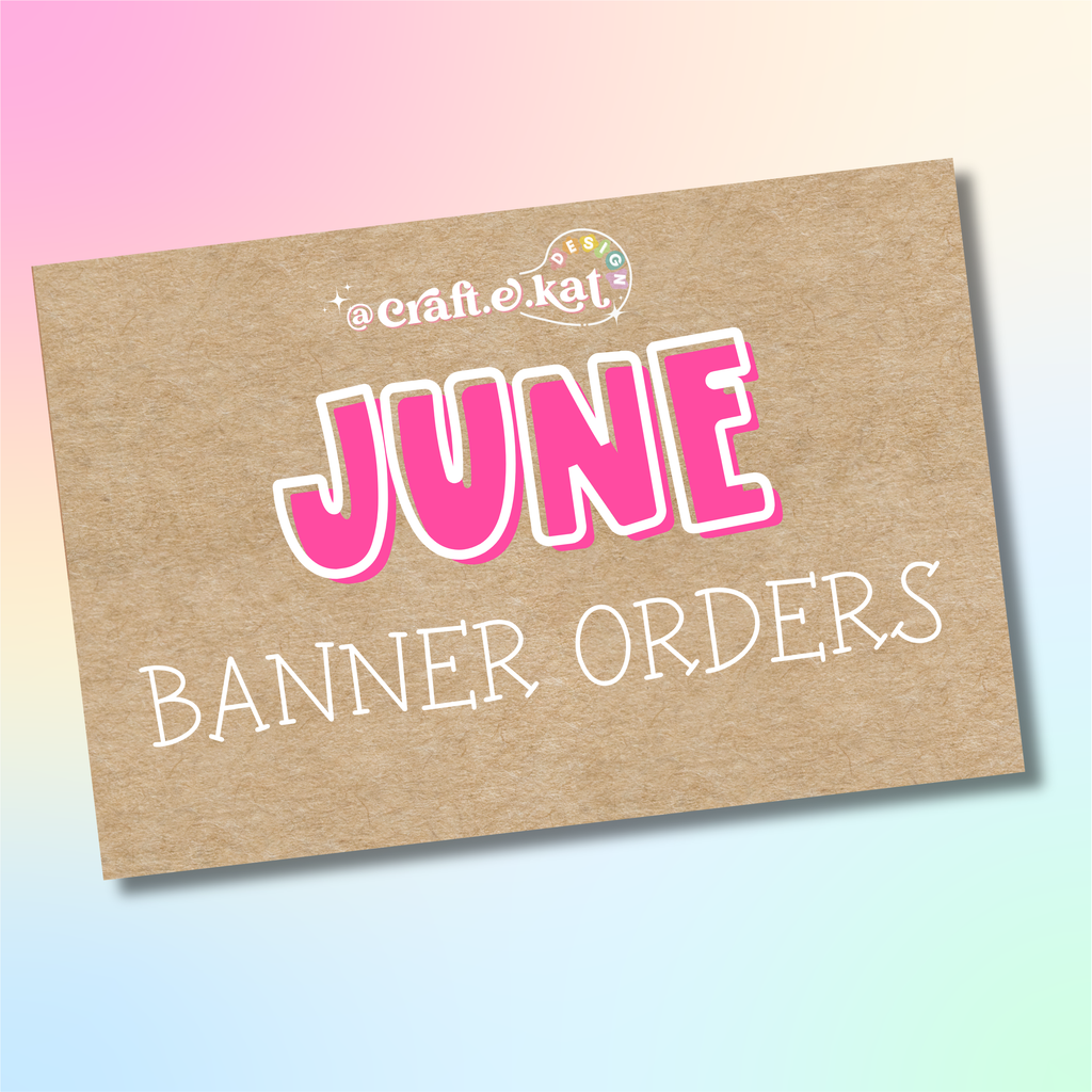 June - Custom Hand-Painted Banner
