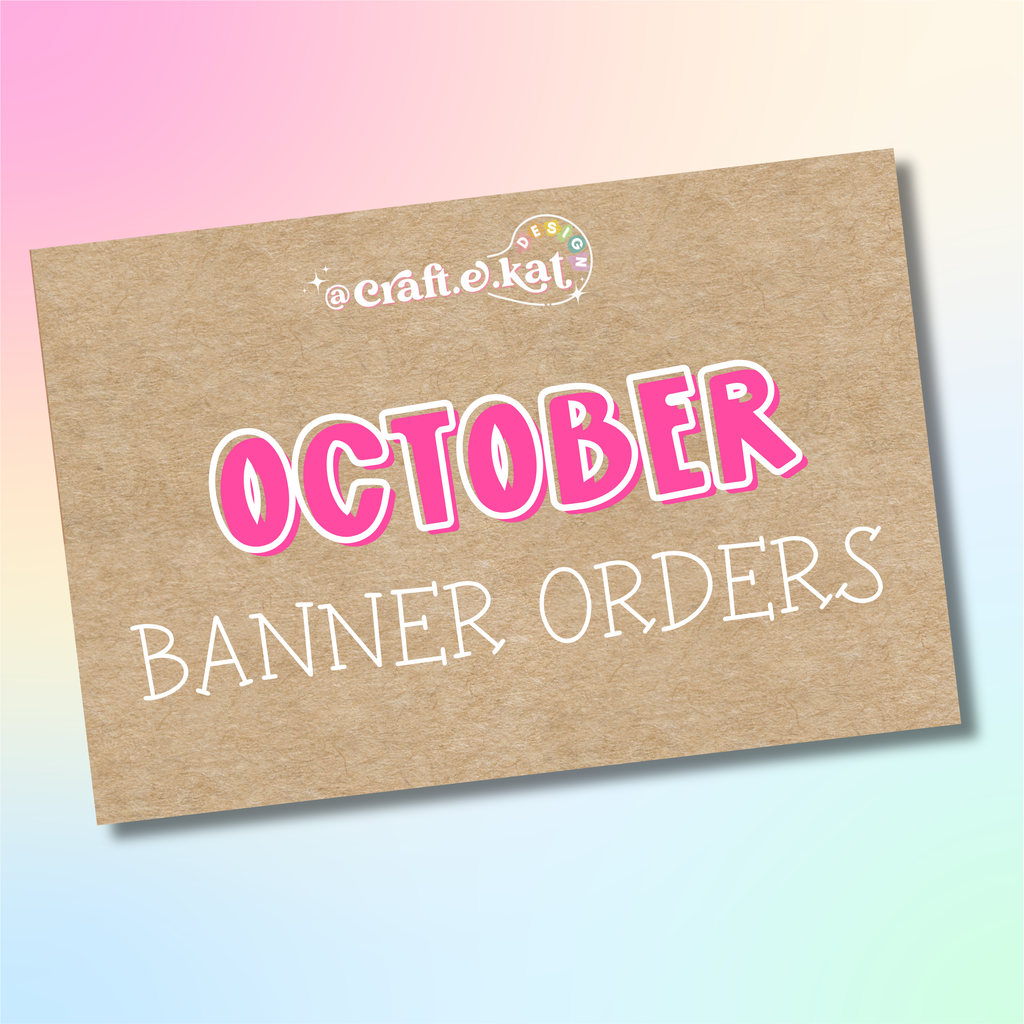 October - Custom Hand-Painted Banner