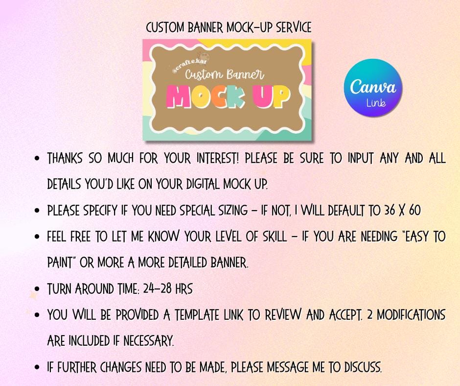 Custom Banner Mock Up Service