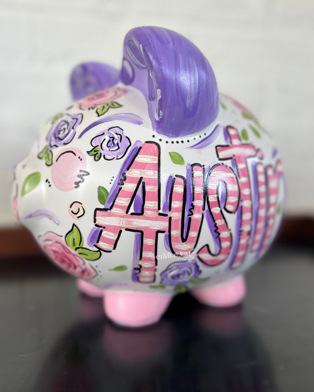 Personalized Piggy Bank (Paint Only)