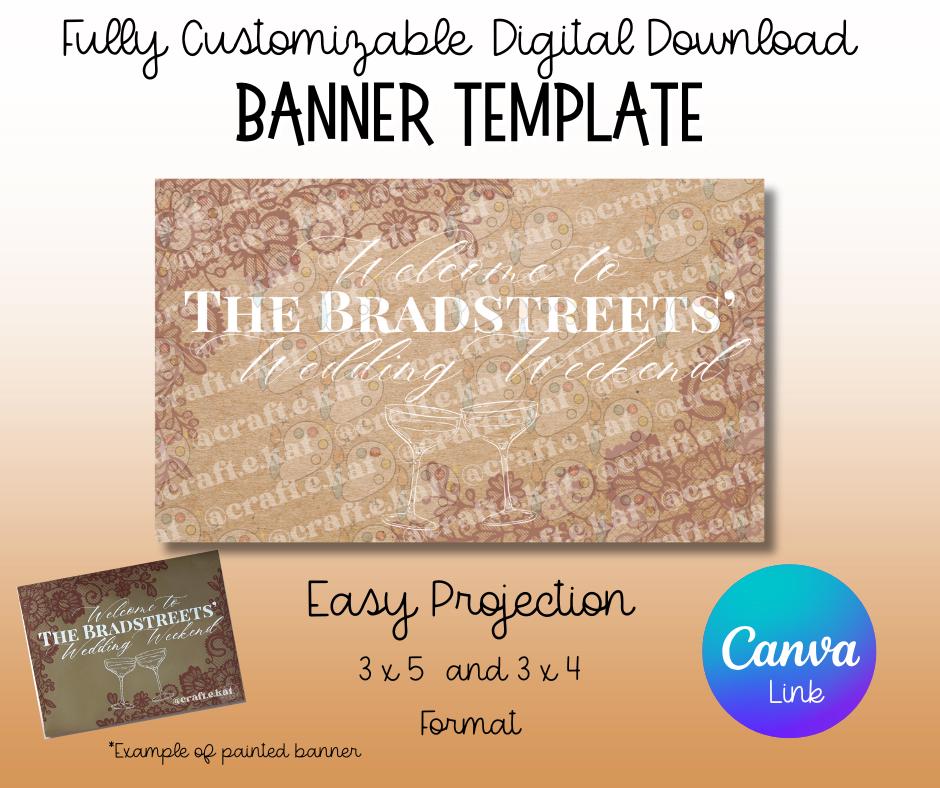Banner Template - Lace Wedding