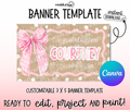 Girly Graduation Banner Template