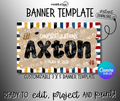 Customizable Graduation Banner Template High School to College – Canva, 3x5 Instant Digital Download