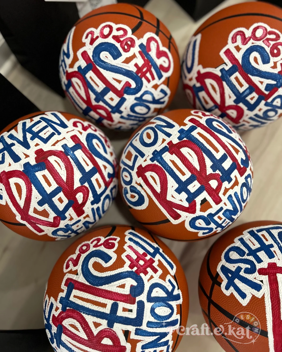 Painted Basketball - Rubber