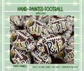 Personalized Hand Painted Football - with logo - Graduation Gift - Coach Gift