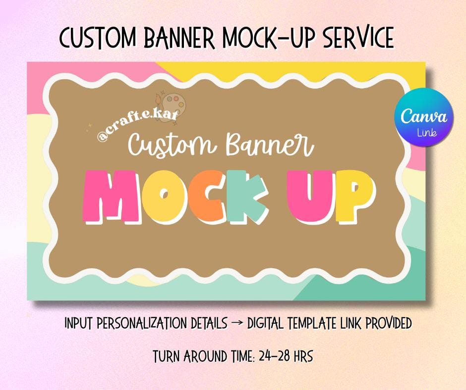 Custom Banner Mock Up Service