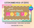 Custom Banner Mock Up Service