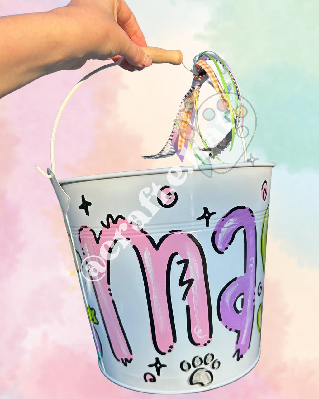 Halloween Doodle Bucket (Pastel)