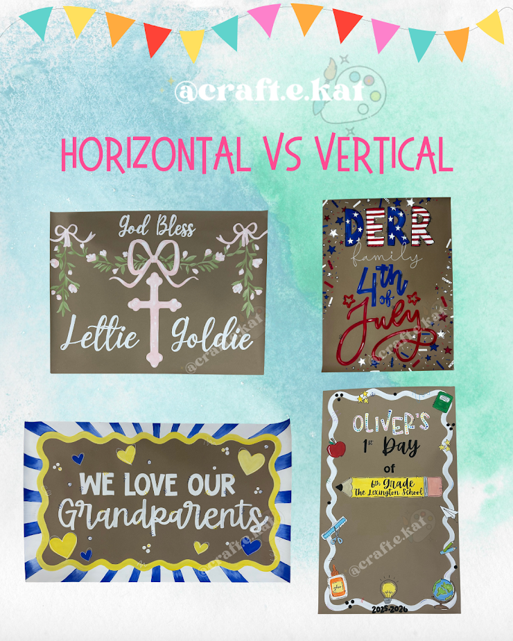 August - Custom Hand-Painted Banner